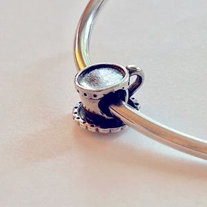 Authentic Pandora cup and saucer charm